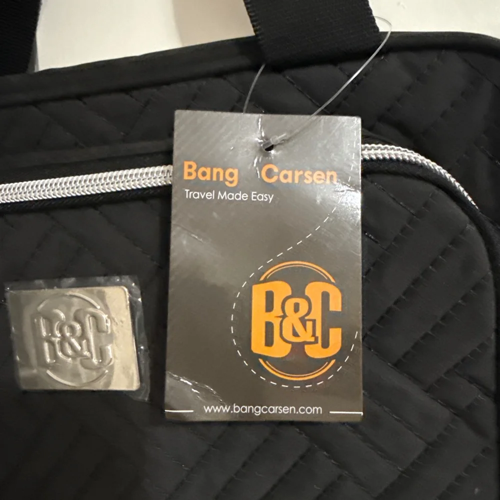Bang Carsen Large Hanging Black Quilted Travel Organizer Bag